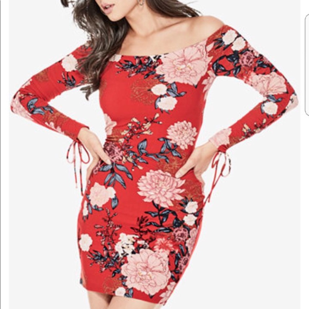 Melania printed body on dress